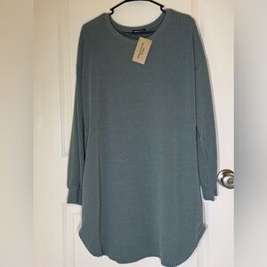 HEIMISH USA Teal Long Sleeve Dress
